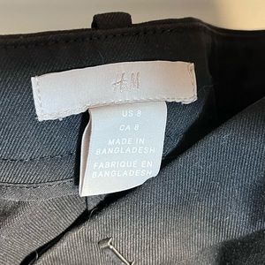 H&M Black Straight Leg Dress Pants